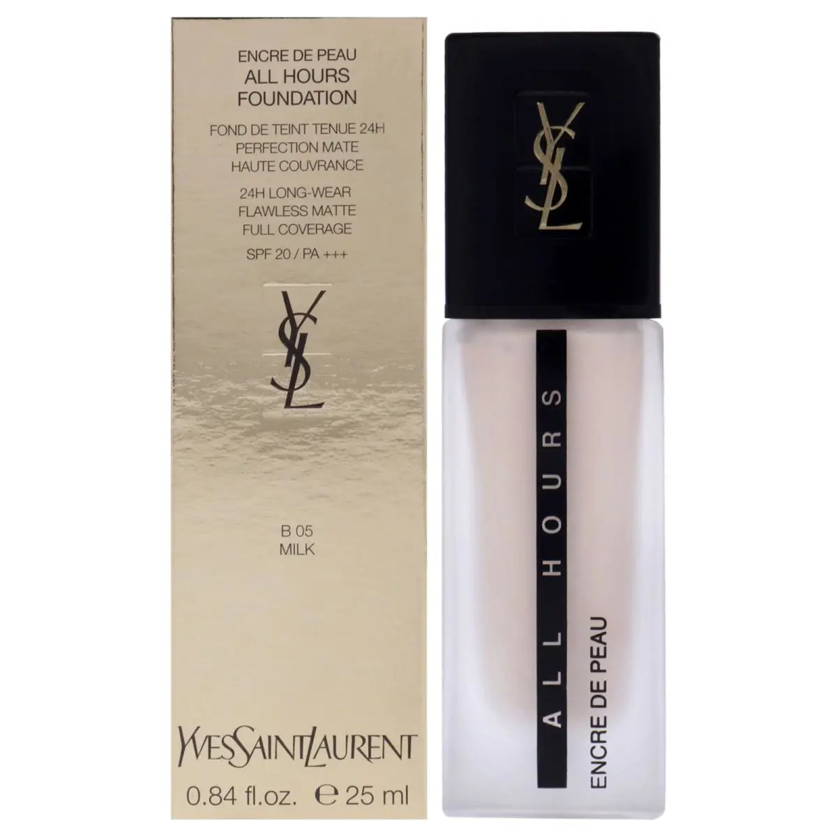 All Hours Foundation Spf 20 - B05 Milk by Yves Saint Laurent For Women - 0.84 oz