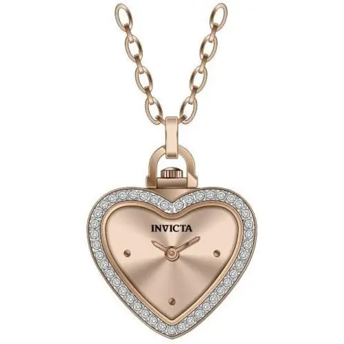 Mini Angel Quartz Crystal Rose Gold Dial Ladies Watch 49939 by Invicta