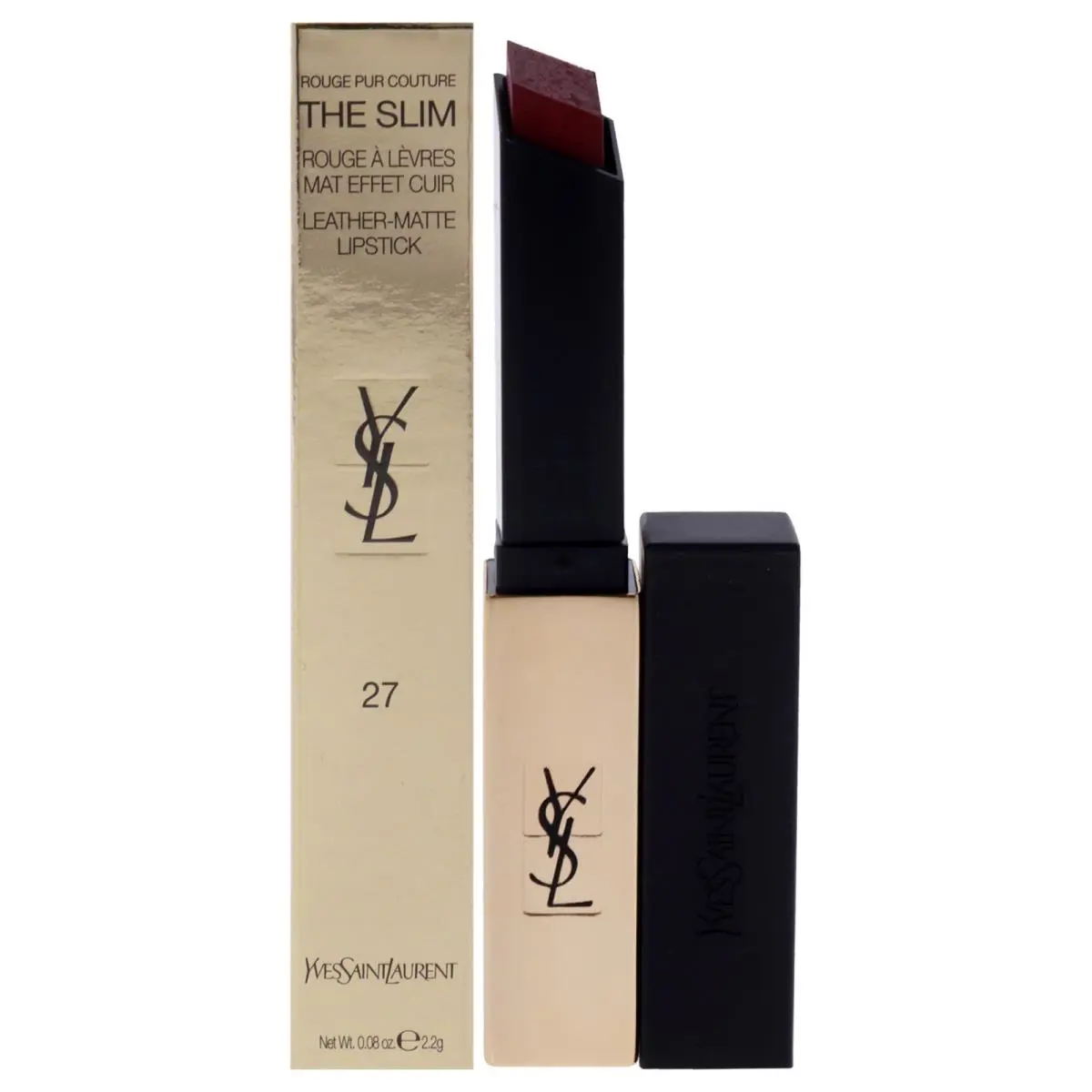 Yves Saint Laurent Ysl Rouge Pur Couture The Slim Matte Lipstick - 27 Conflicting Crimson - 0.08 oz - Crimson