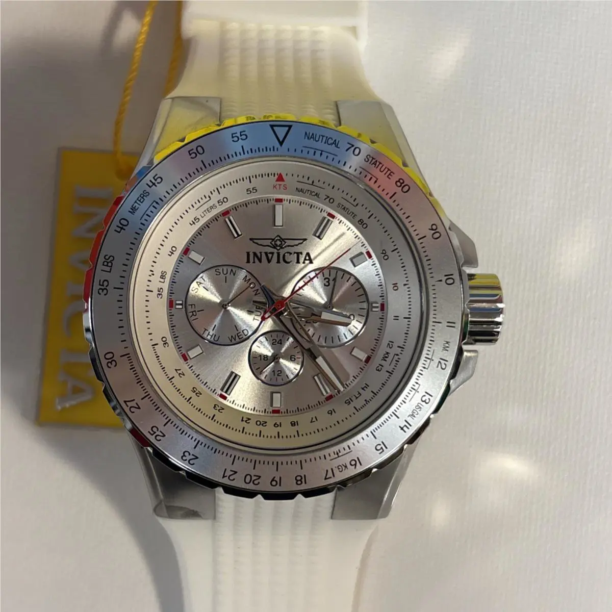 Invicta 50100 - Aviator Skyshock Men`s Watch 50mm White