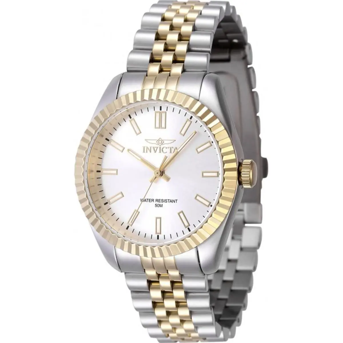 Invicta Women`s 47500 Specialty Quartz 3 Hand Silver Dial Watch