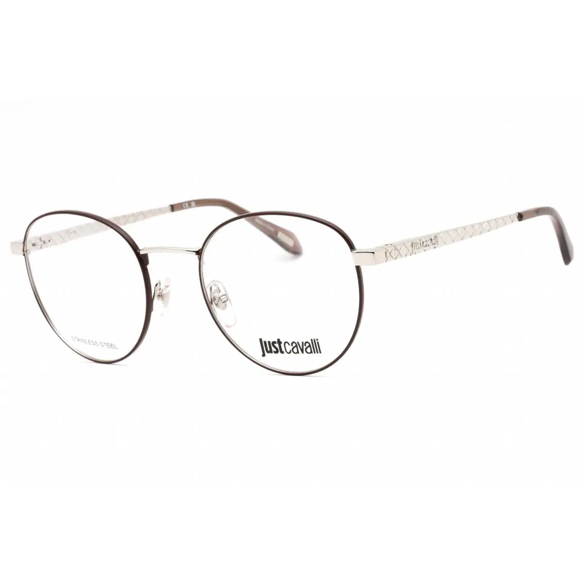 Just Cavalli VJC017 0A75 Shiny Palladium 51mm Eyeglasses