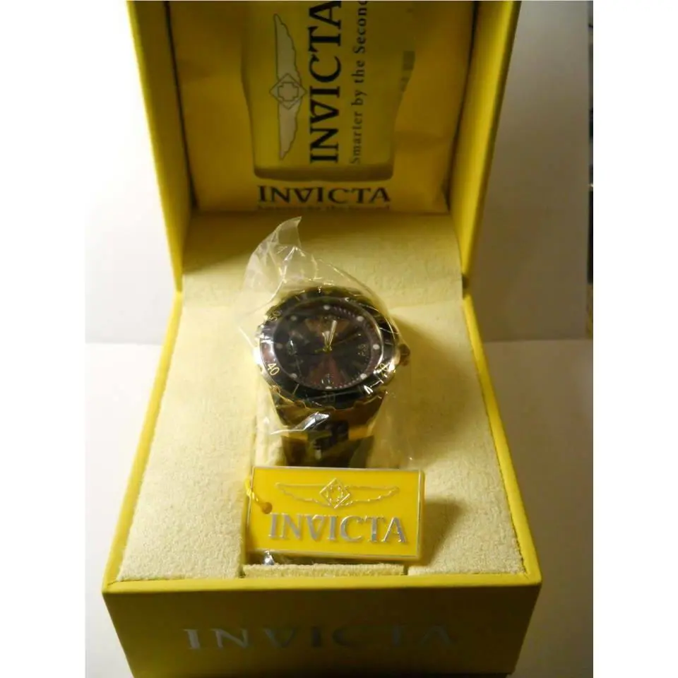 Invicta Fashion Women Angel Gold Brown Watch Model 17485 SS Case