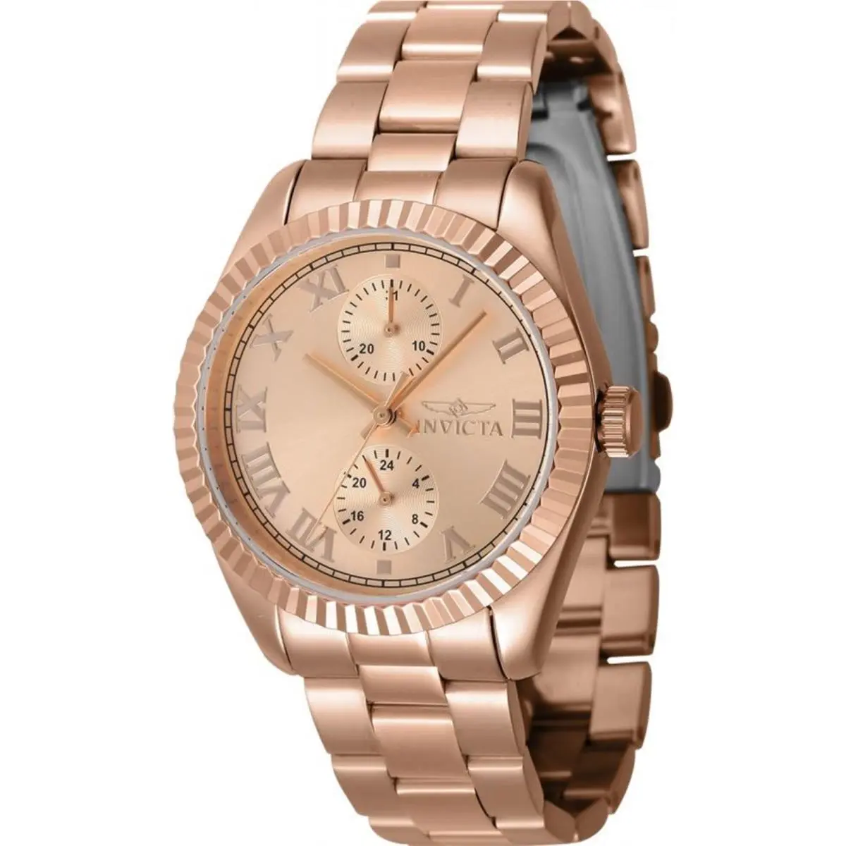 Invicta Women`s 47447 Specialty Quartz Multifunction Rose Gold Dial Watch