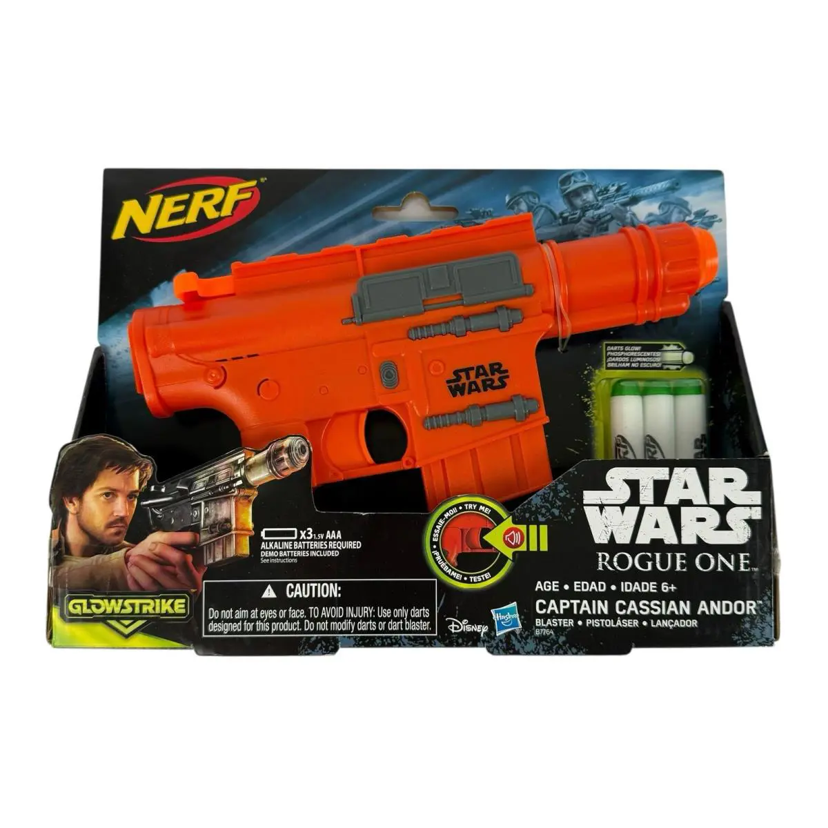Nerf Star Wars Glowstrike Rogue One Captain Cassian Andor Blaster