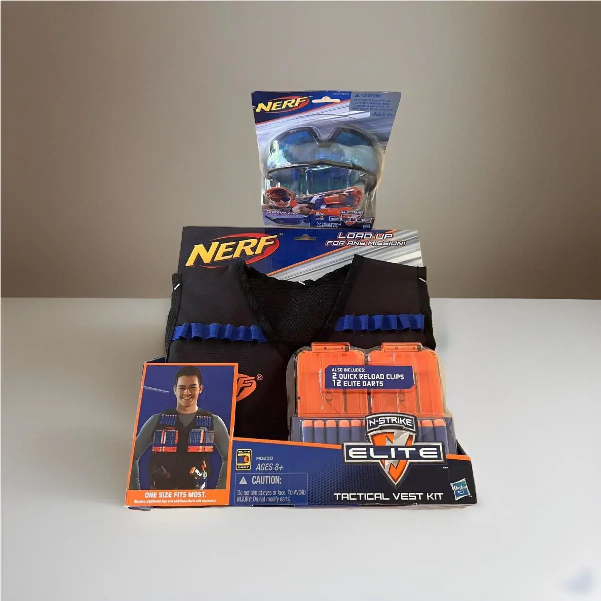 Nerf Hasbro Official N-strike Elite Series Tactical Vest + Bonus Vision Gear