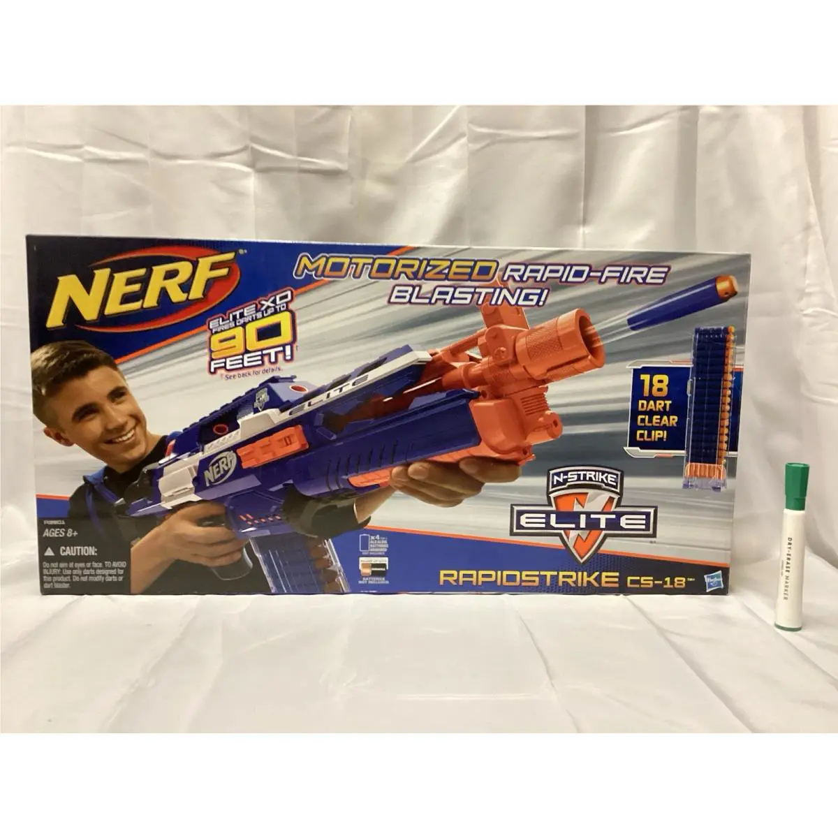 Nerf N-strike Elite Hail-fire Automatic Blaster - 4 Clips 24 - JJ0203JW