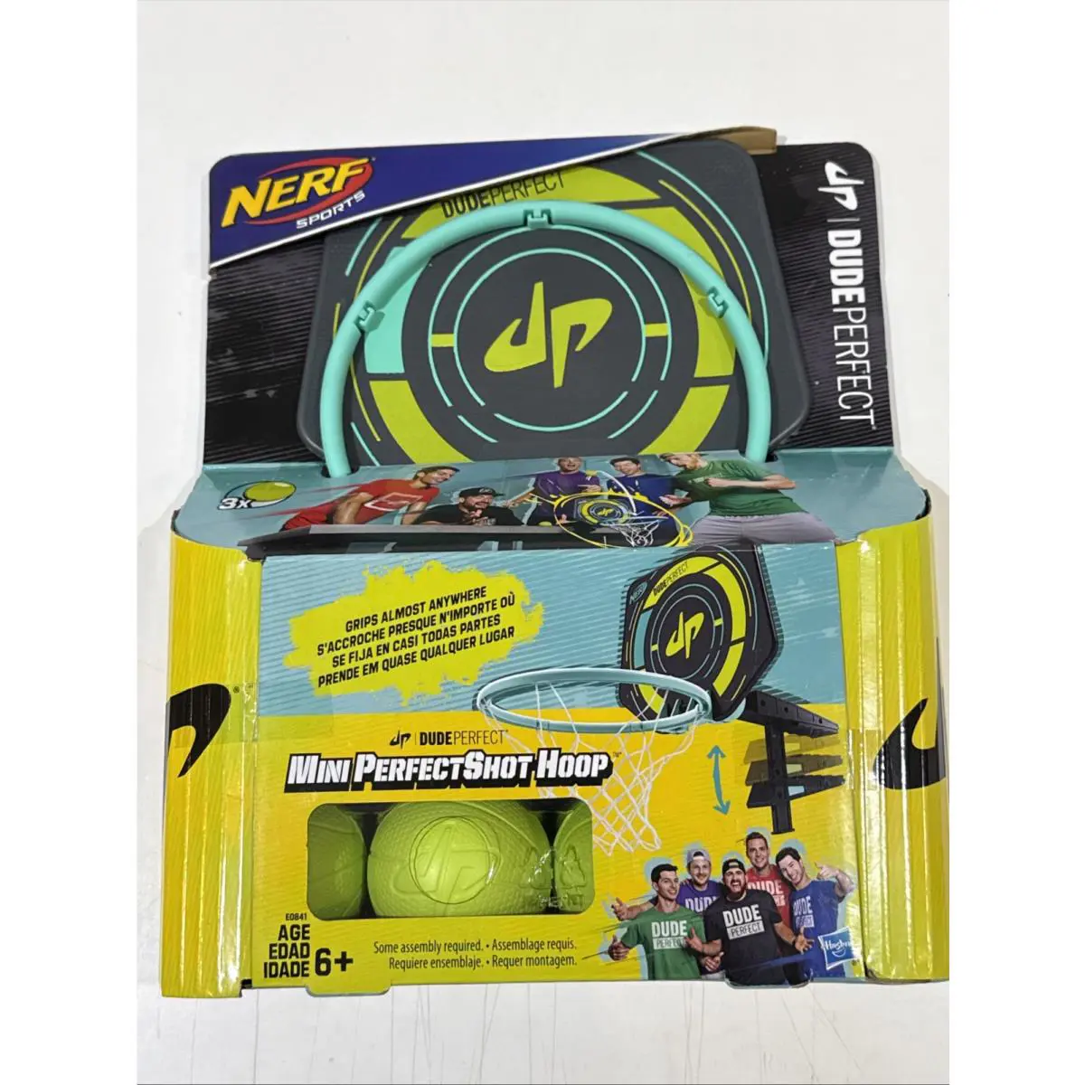 2017 Nerf Sports Mini Perfect Shot Hoop Dude Perfect E0841 3 Balls