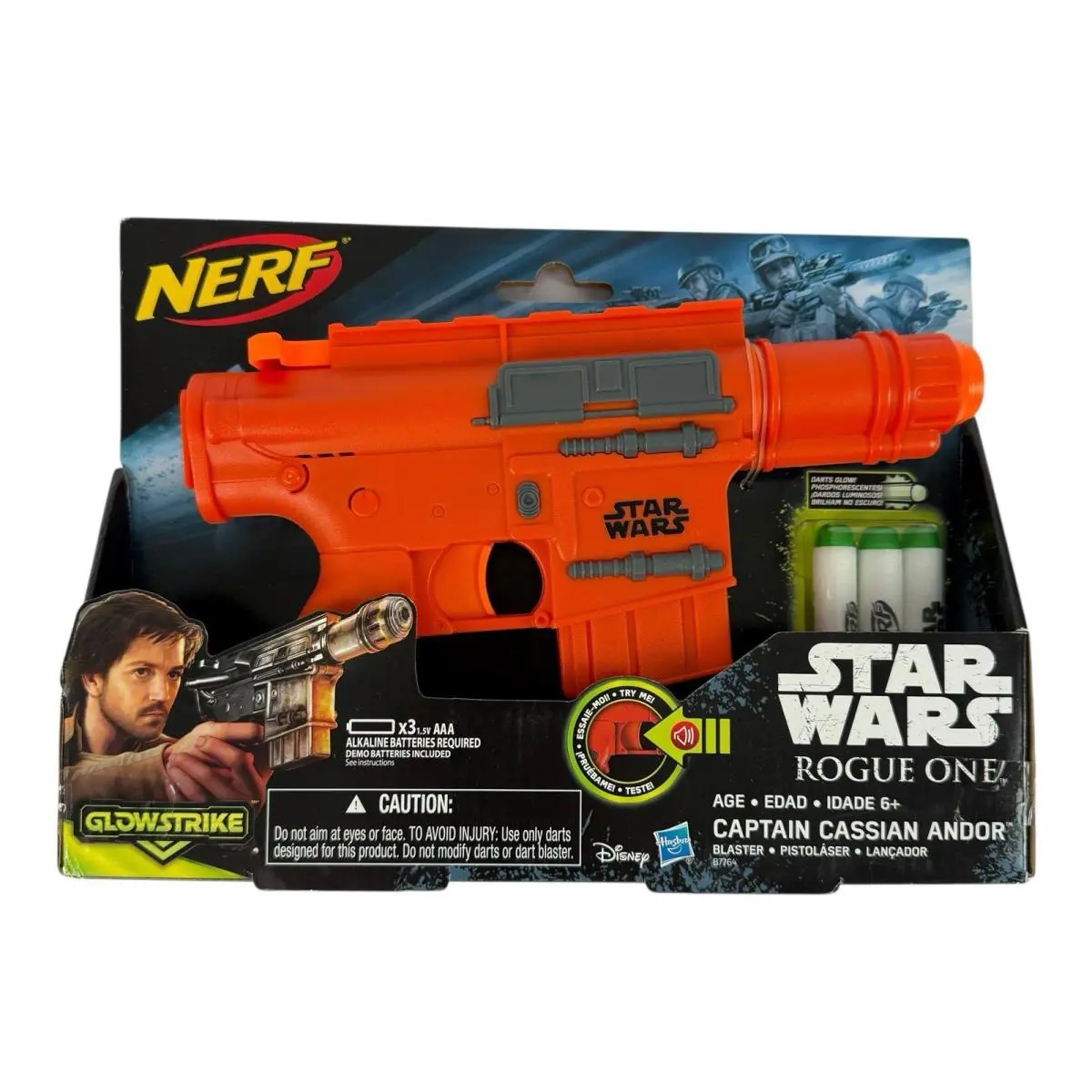 Nerf Star Wars Glowstrike Rogue One Captain Cassian Andor Blaster