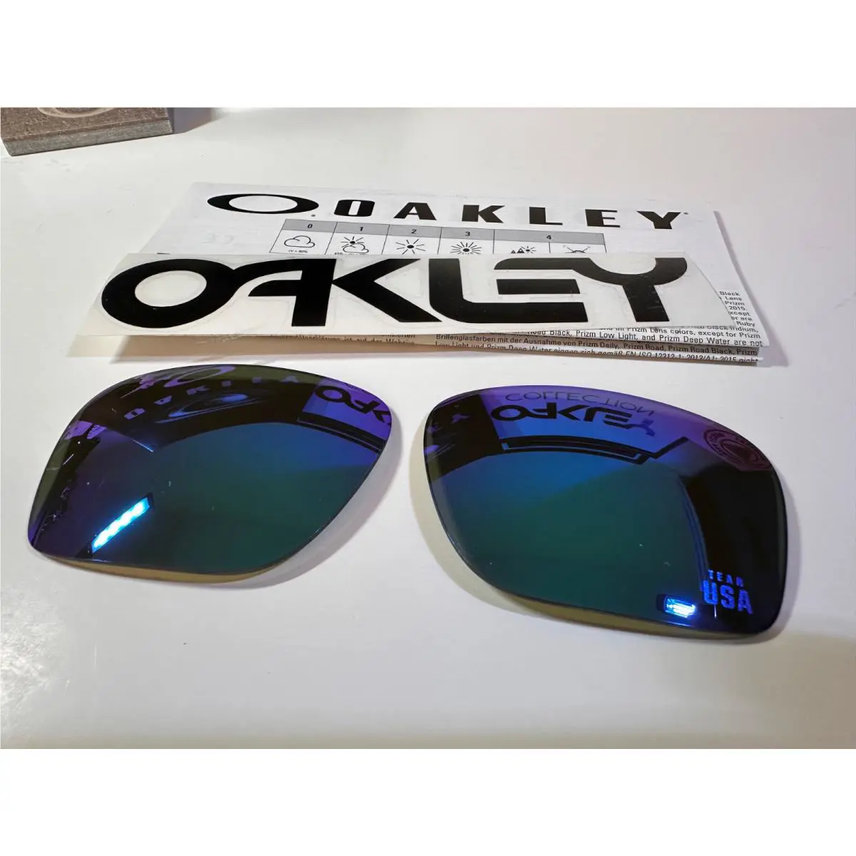 Sylas XL OO9448 Team Usa - Sapphire Iridium Hdo Lenses +  Decal by Oakley