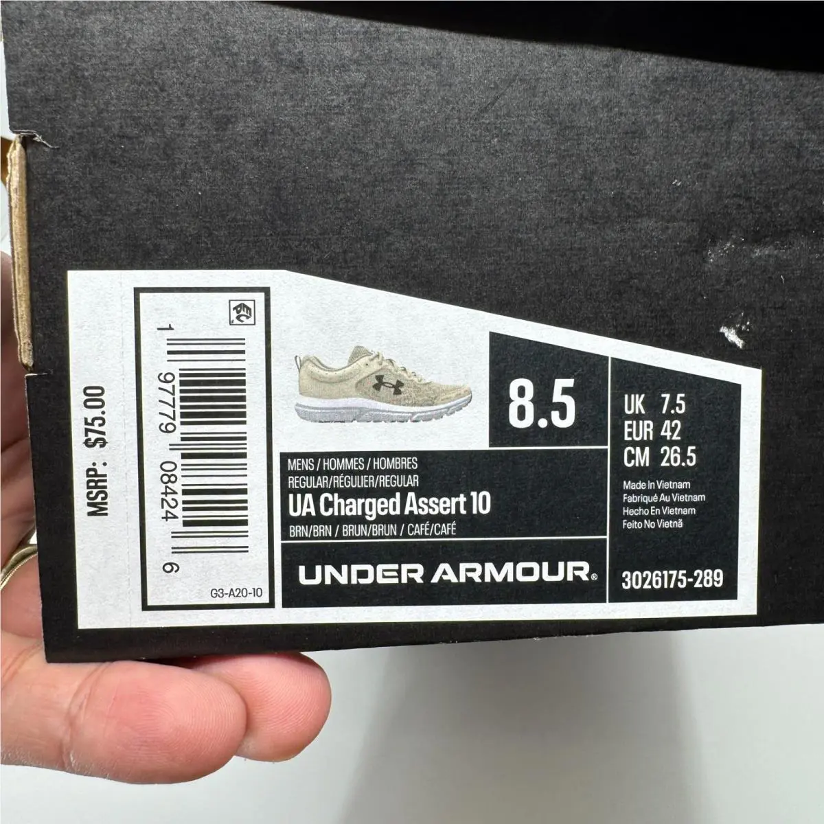 Under Armour shoes - Under Armour Charged Assert - Charged Assert - Gold 8