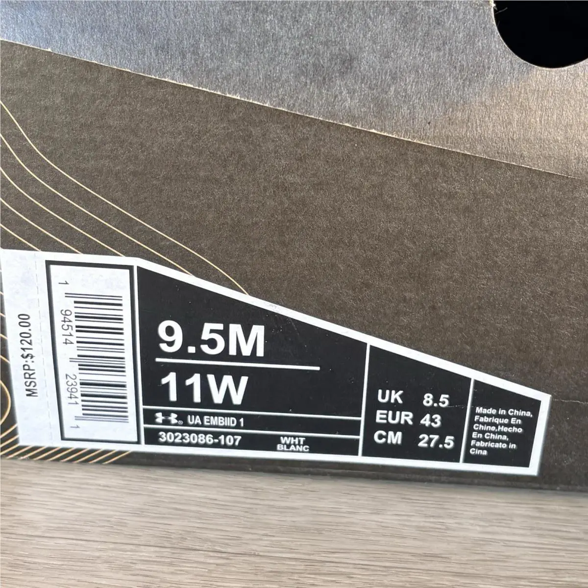 Under Armour shoes - Under Armour Embiid One - Embiid One - 3023086-107 - Multicolor (UPC: 0194514239411) 7