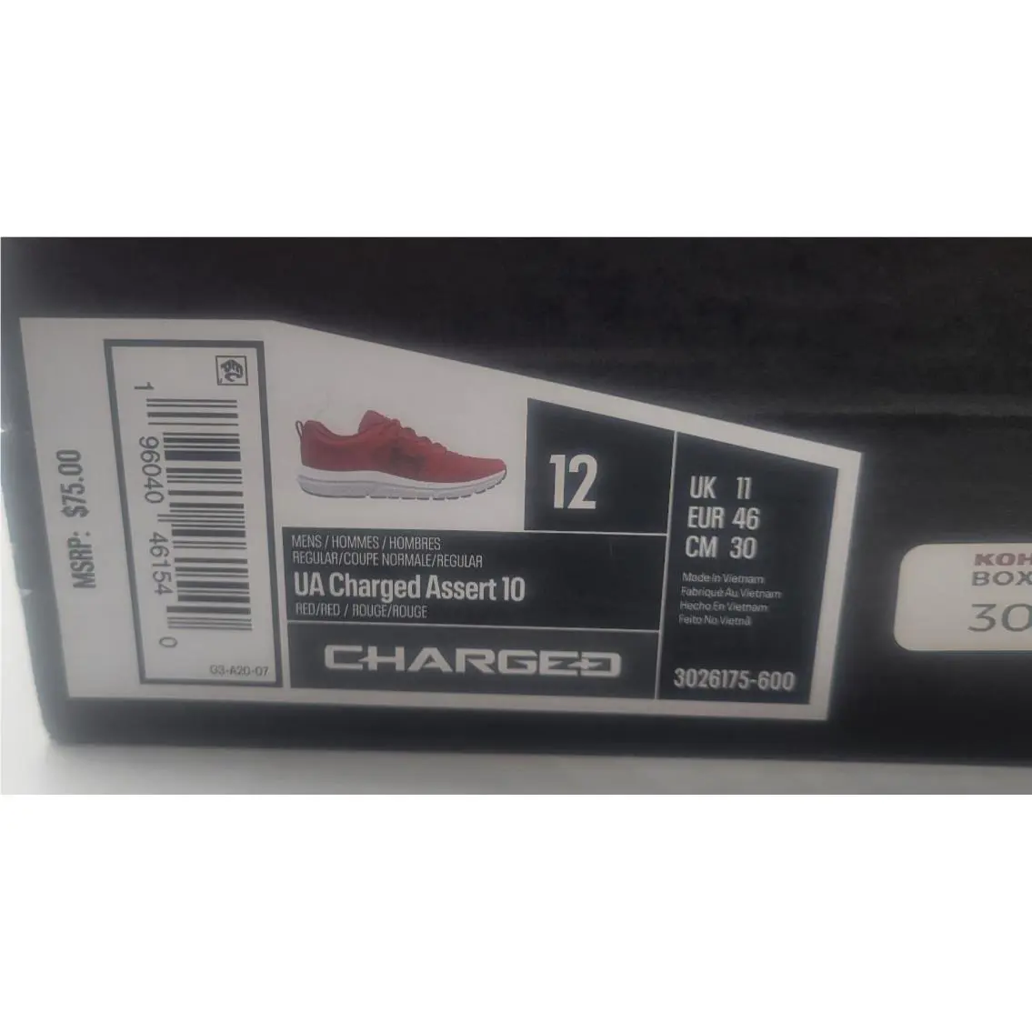 Under Armour shoes - Under Armour Charged Assert 10 - Red 3