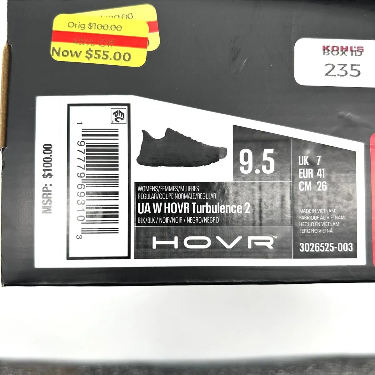 Under Armour shoes - HOVR Turbulence 2 - HOVR Turbulence - Black 9