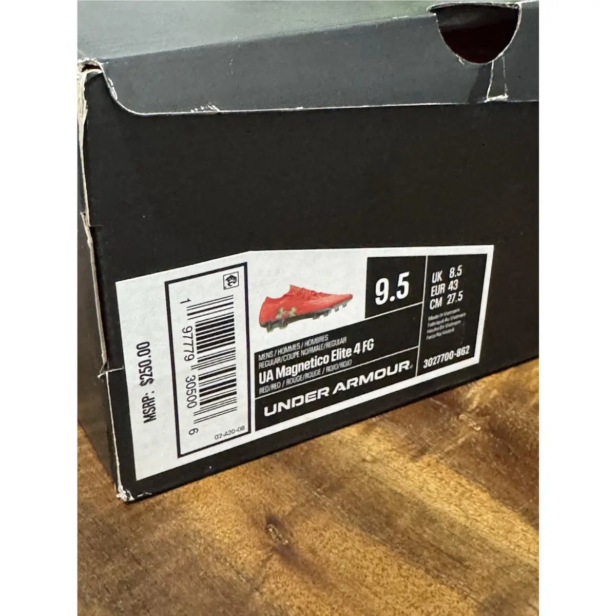 Under Armour shoes - Magnetico Elite 4 FG `Ares Red` - 3027700-862 - Red, Black 9