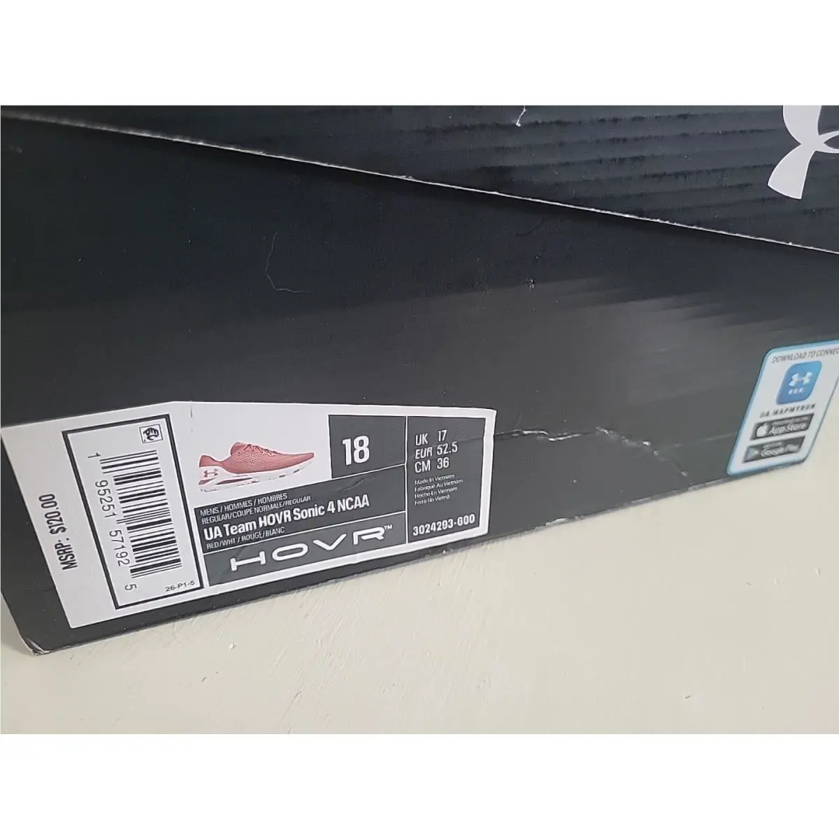 Under Armour shoes - Under Armour Team HOVR Sonic 4 NCAA - Red 9