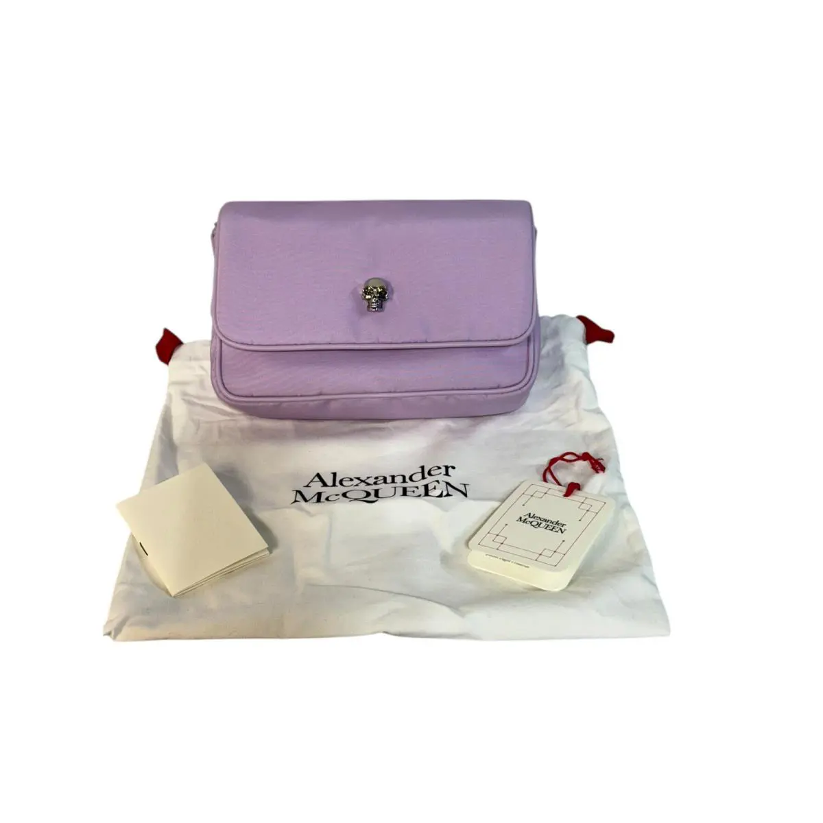 Alexander Mcqueen Skull Camera Crossbody Bag Lilac/purple Retail W/coa
