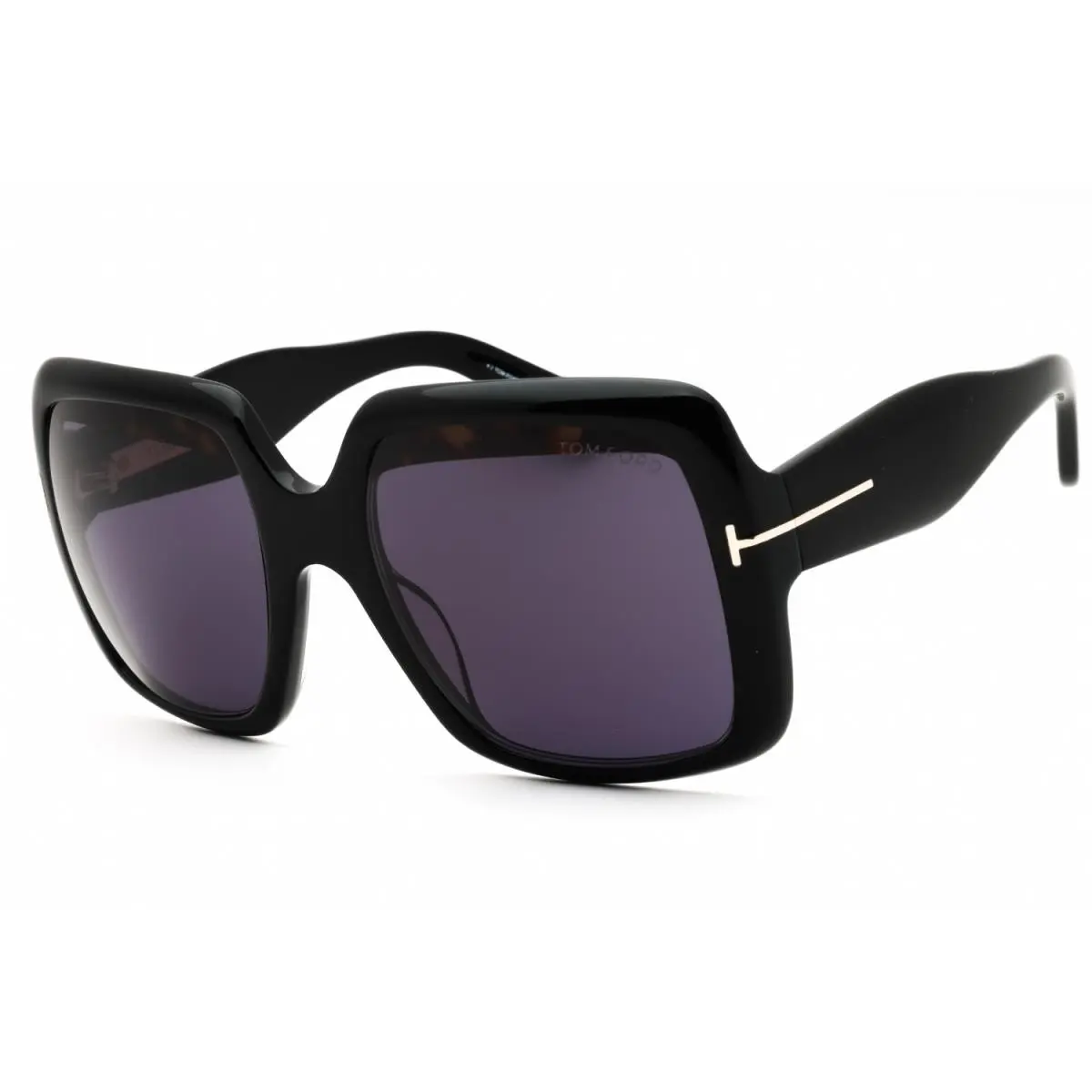 FT1194 01A Shiny Black / Smoke 55mm Women`s Sunglasses by Tom Ford