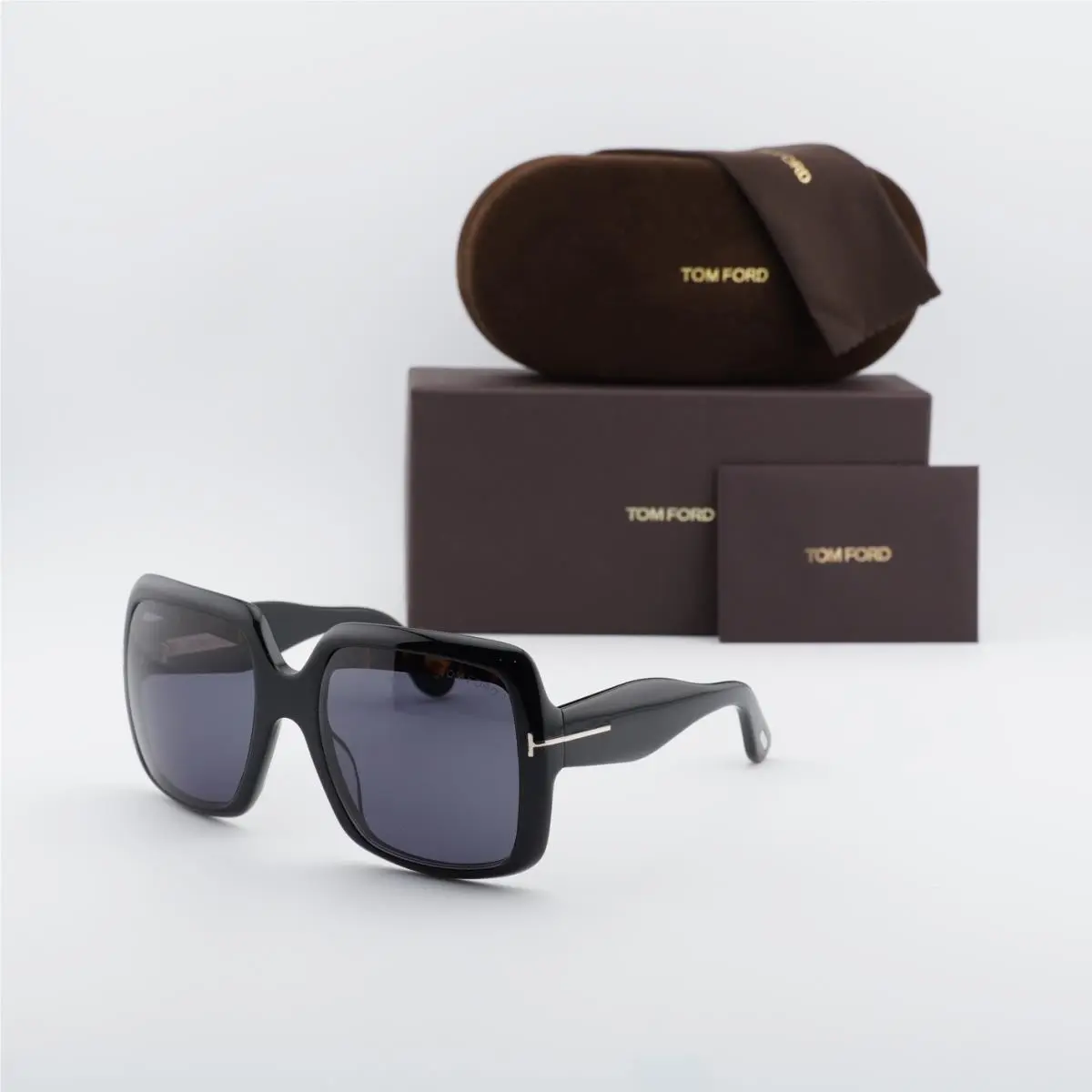 Tom Ford FT1194 01A Shiny Black/smoke 55-21-134 Sunglasses