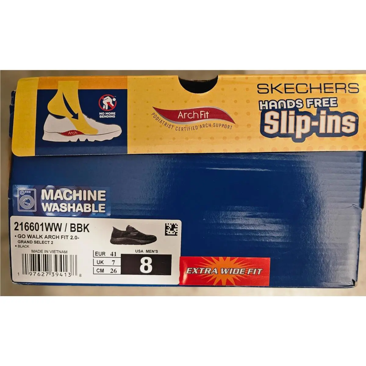Skechers shoes - SKECHERS GO WALK 2 - WALK - 216601WW/BK - Black/Black 13