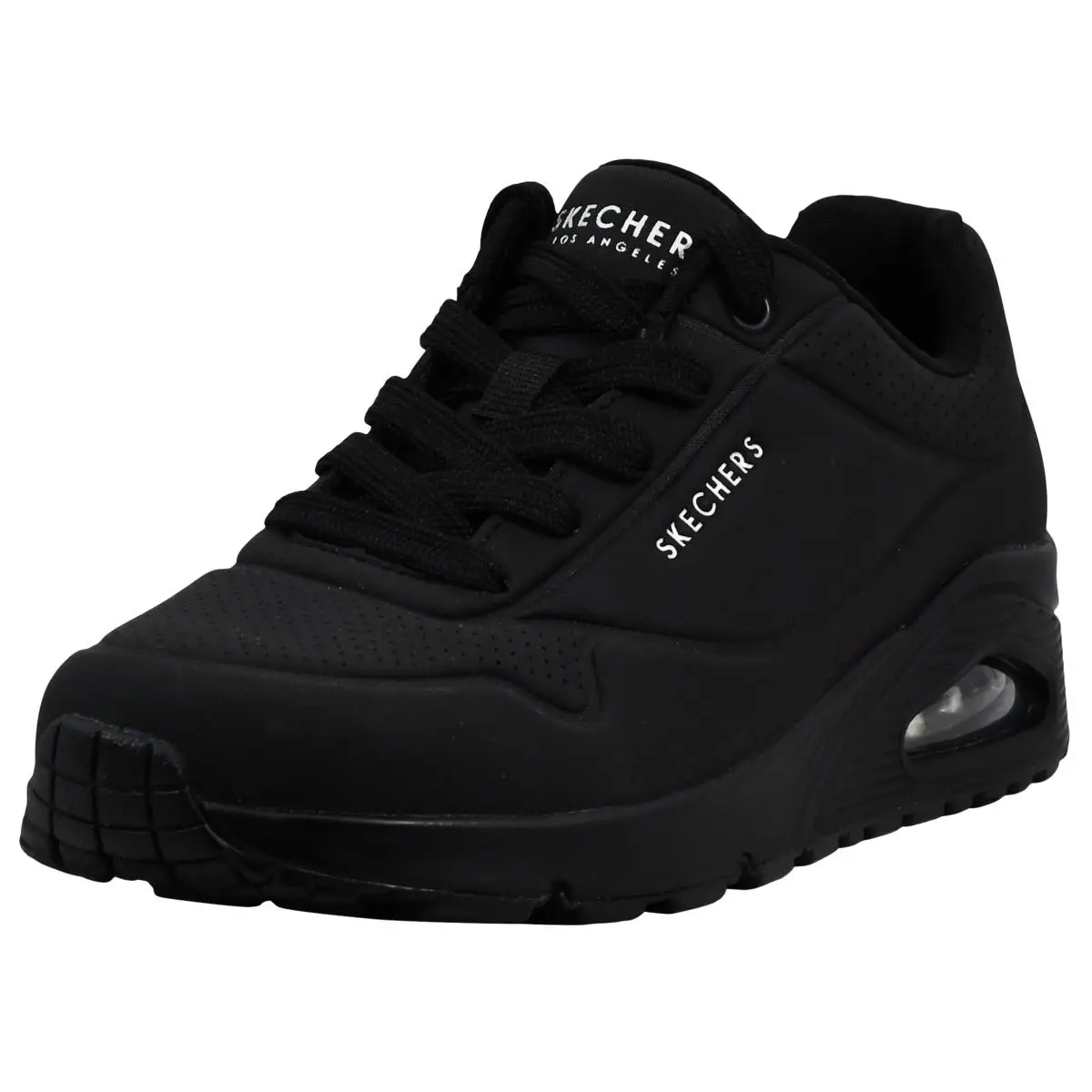 Women`s Uno-night Shades Sneaker Cooled Memory Foam black black by Skechers
