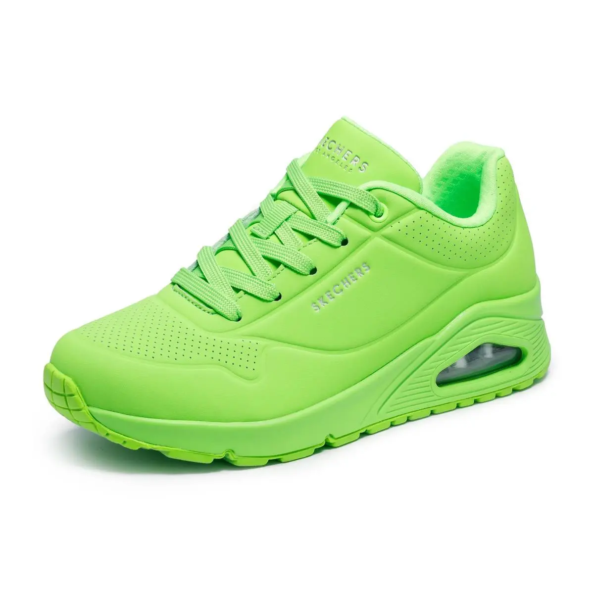 Women`s Uno-night Shades Sneaker Cooled Memory Foam lime by Skechers