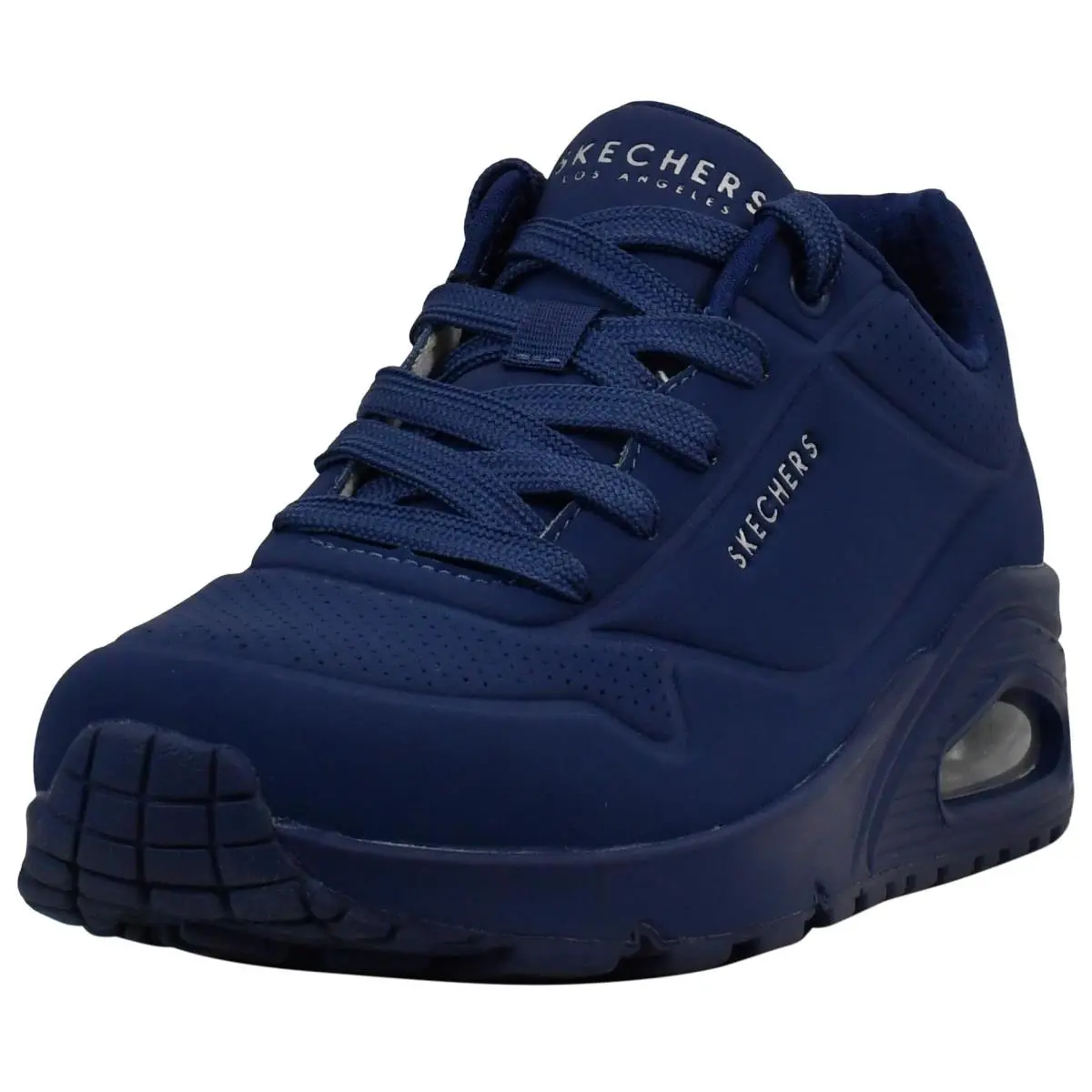 Women`s Uno-night Shades Sneaker Cooled Memory Foam navy by Skechers