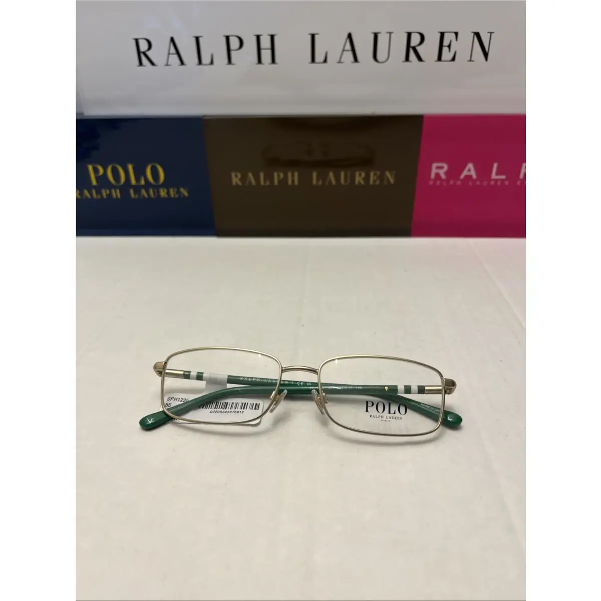 Polo Ralph Lauren PH1235 9211 55 Men Green Gold Eyeglasses