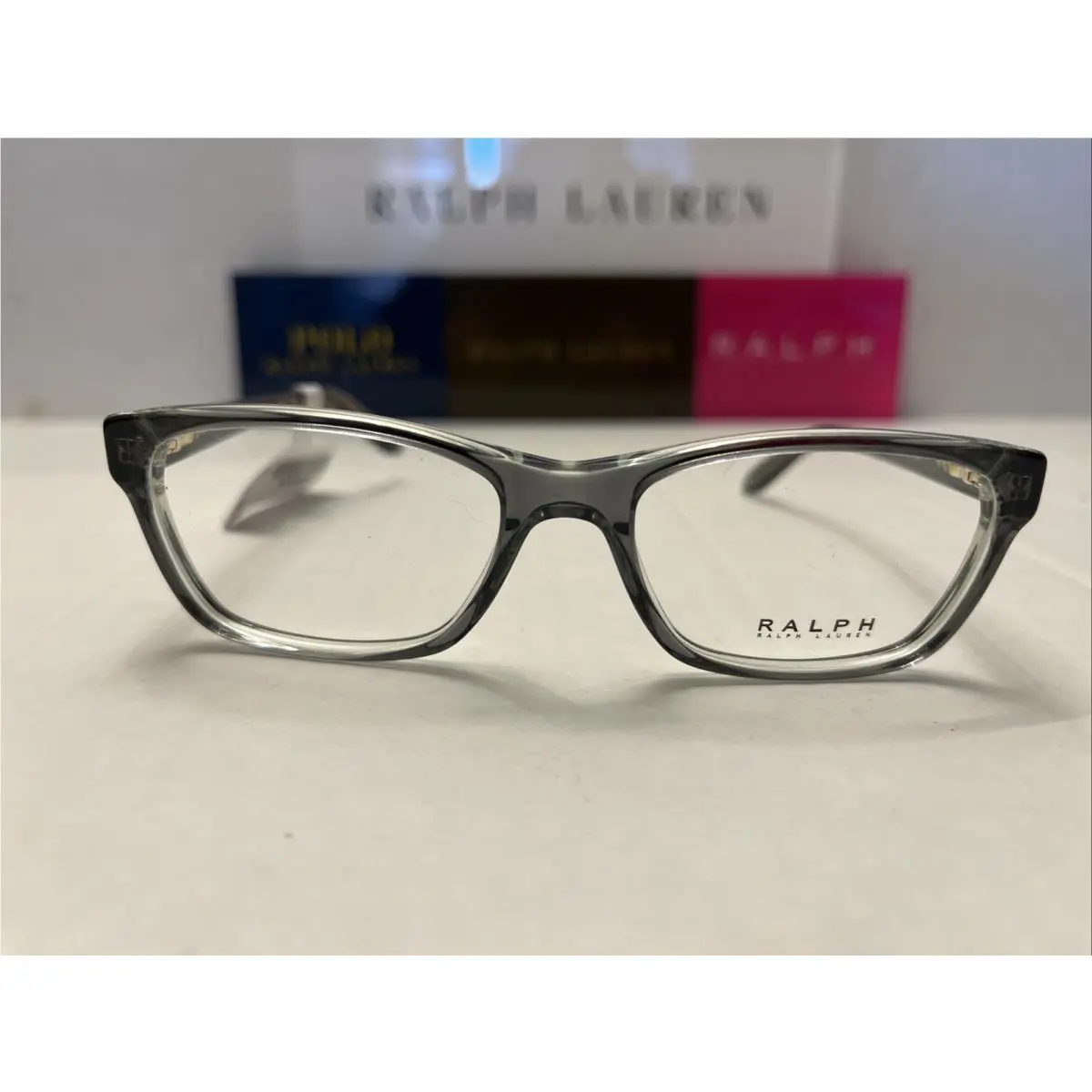 Ralph Lauren RA7039 6074 Clear Green Rectangle Eyeglasses Frames 51-16-135
