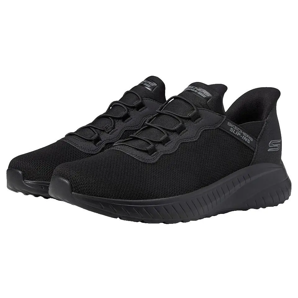 Skechers Bobs Squad Chaos Daily Hype Hands Free Slip-ins 118300W Black Mens 10 - Black