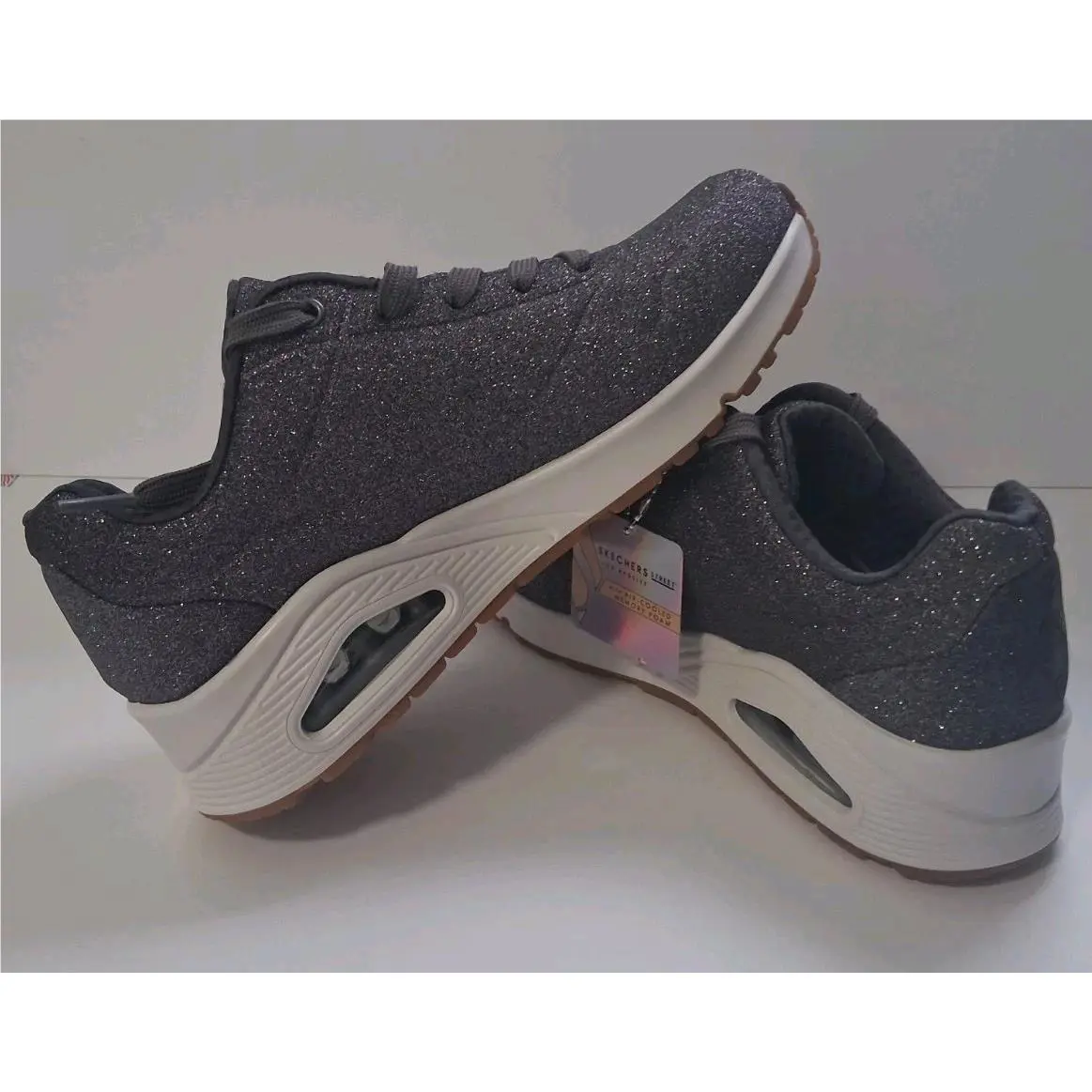 Skechers shoes - Skechers Uno Glitter Bomb - Uno Glitter Bomb - Pewter 4