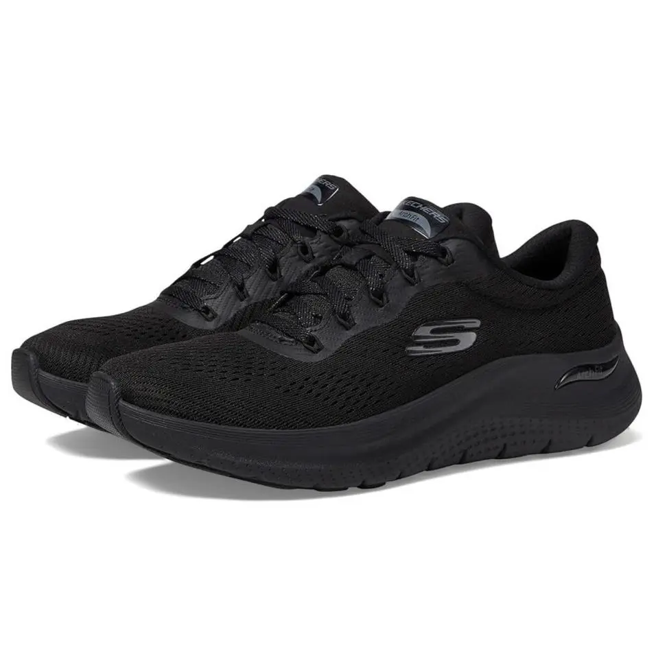 Skechers Arch Fit 2.0 Big League Athletic Sneaker Shoes 150051 Black Womens 9