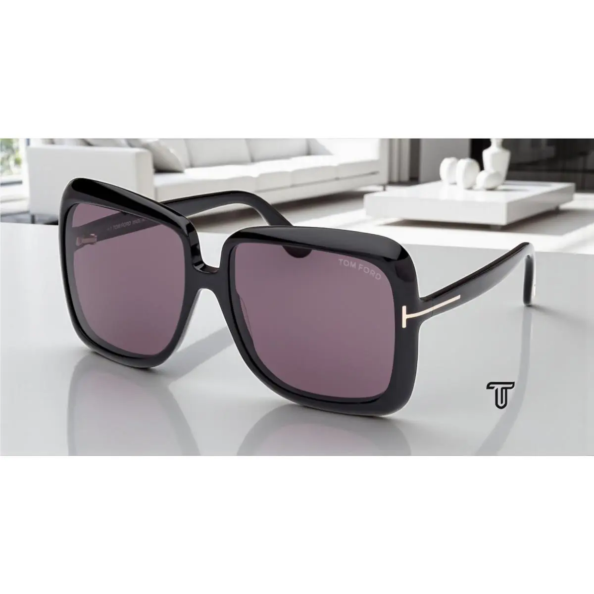 Tom Ford Lorelai FT1156 01A Black /smoke 59mm Sunglasses