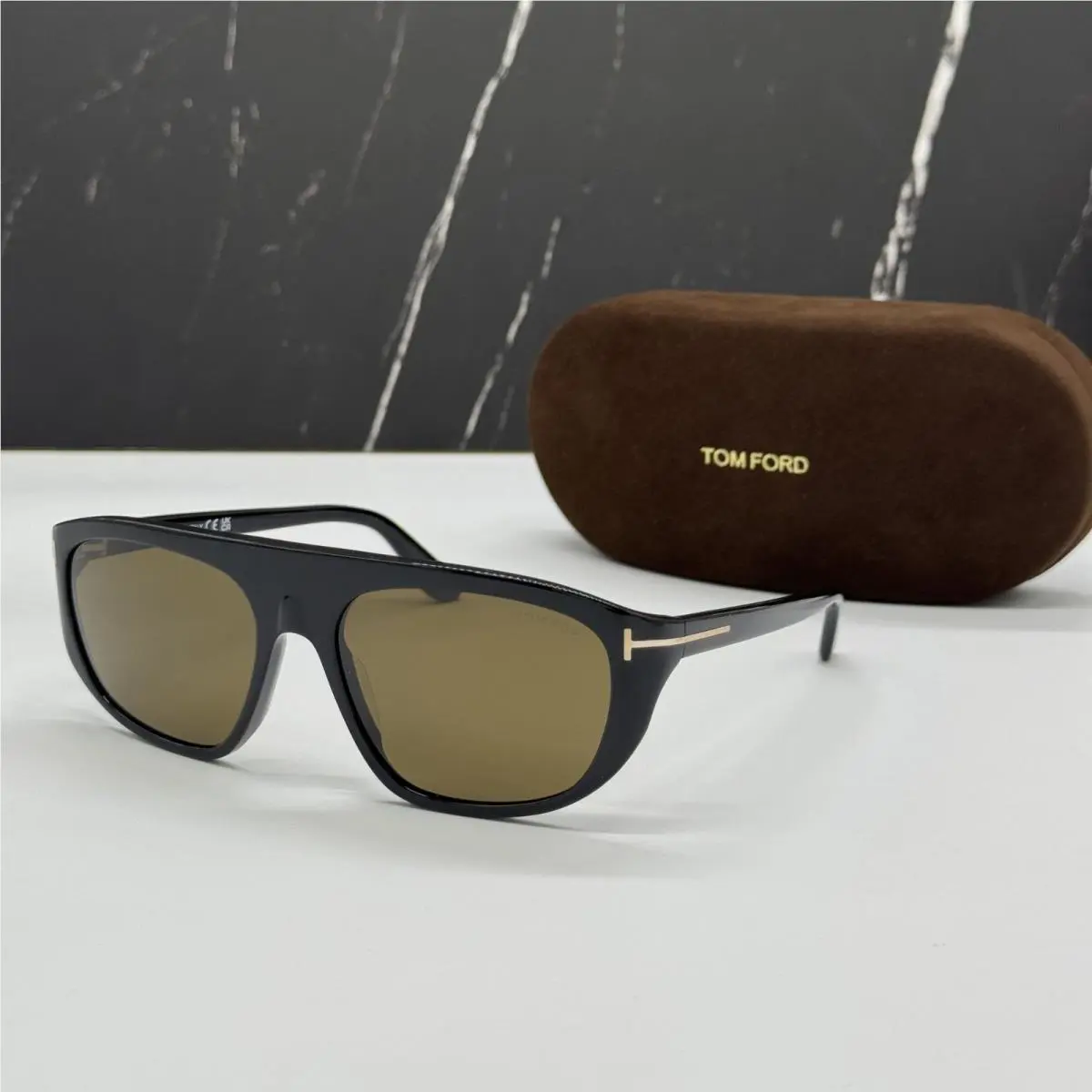 Tom Ford EDWARD-02 TF1002 01J Black Unisex Sunglasses Tom Ford FT1002 01J