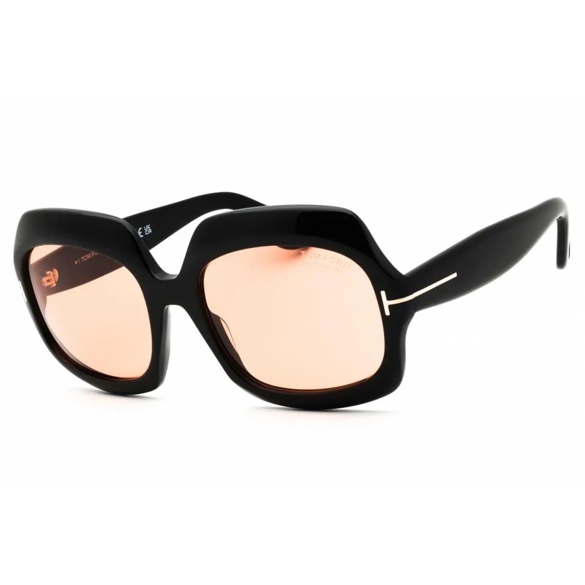 Tom Ford FT1155 05E Sunglasses Black Frame Brown Lenses 60mm