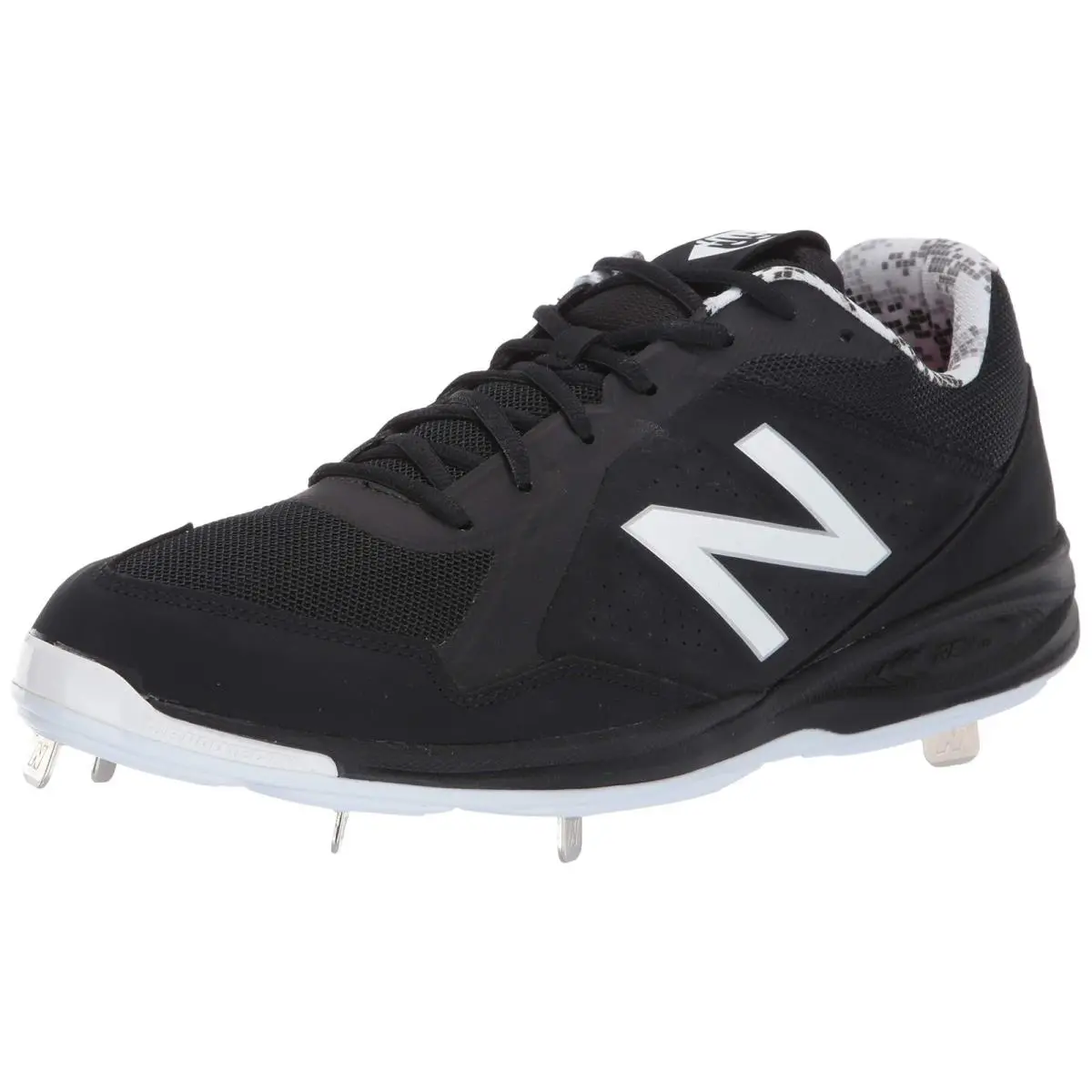 New Balance Men`s Tupelok1 Baseball Metal Cleats Black White Size 15 D