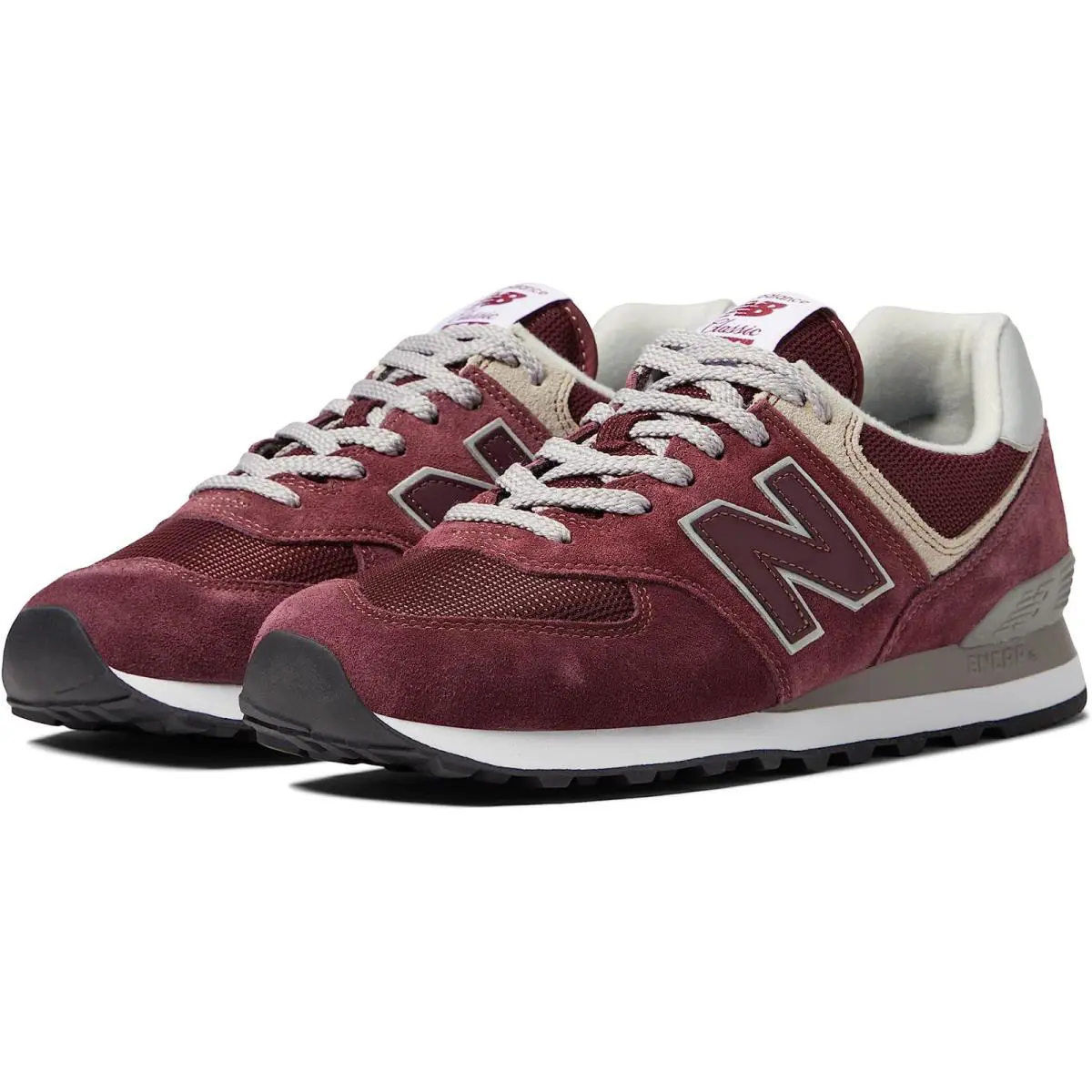 New Balance shoes - New Balance 574 - Burgundy/White/Grey - u40 - ML574EVM 0