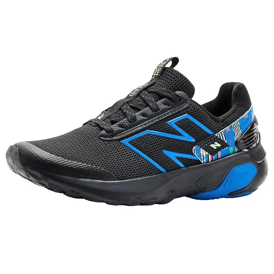 New Balance 1440 V1 Lace-up Running Shoes Mesh Uppers Black/blue Oasis Kids 11.5
