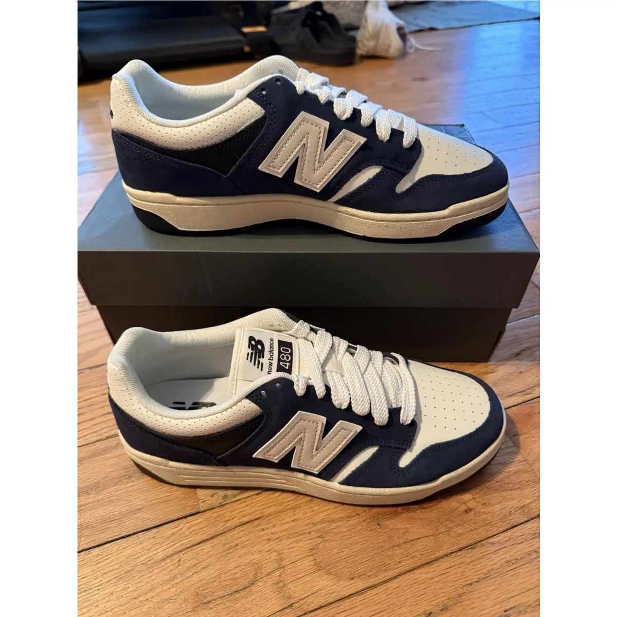 New Balance 480 Navy Sea Salt BB480PEN Men Size 10