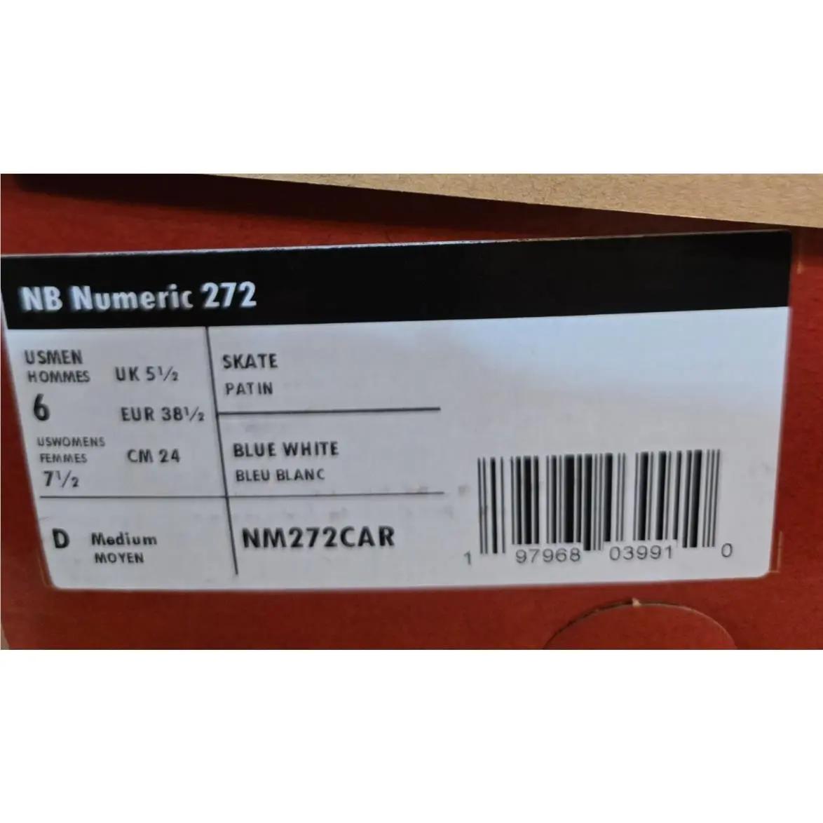 New Balance shoes - New Balance Numeric 272 - Numeric - NM272CAR - Blue/White (UPC: 197968039910) 6