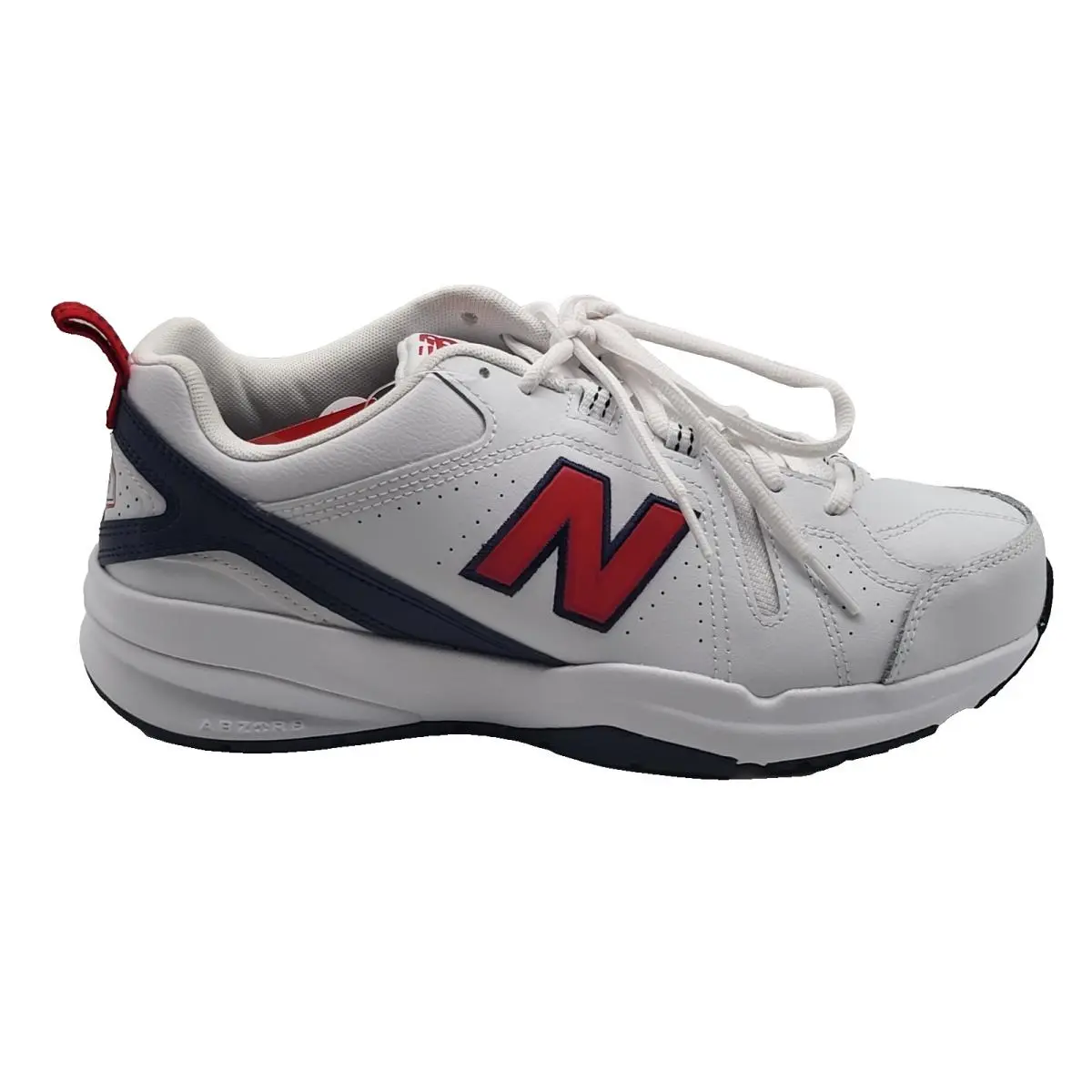 New Balance MX608V5 608 Mens 11 4E Extra Wide White Red Athletic Shoes MX608HR5