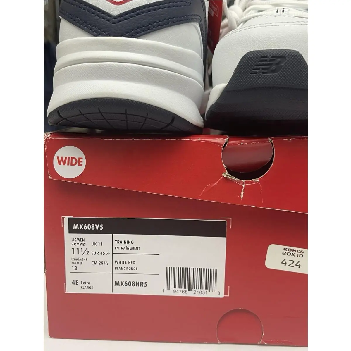 New Balance shoes - New Balance 608v5 - MX608HR5 - White (UPC: 0194768210518) 1