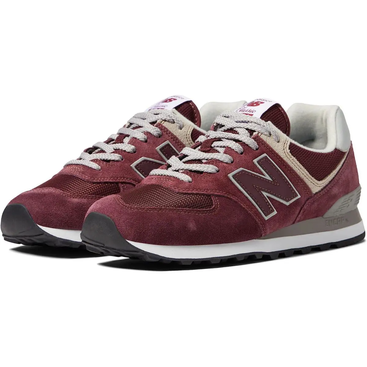 New Balance shoes - New Balance 574 - Burgundy/White/Grey - u40 - ML574EVM 0