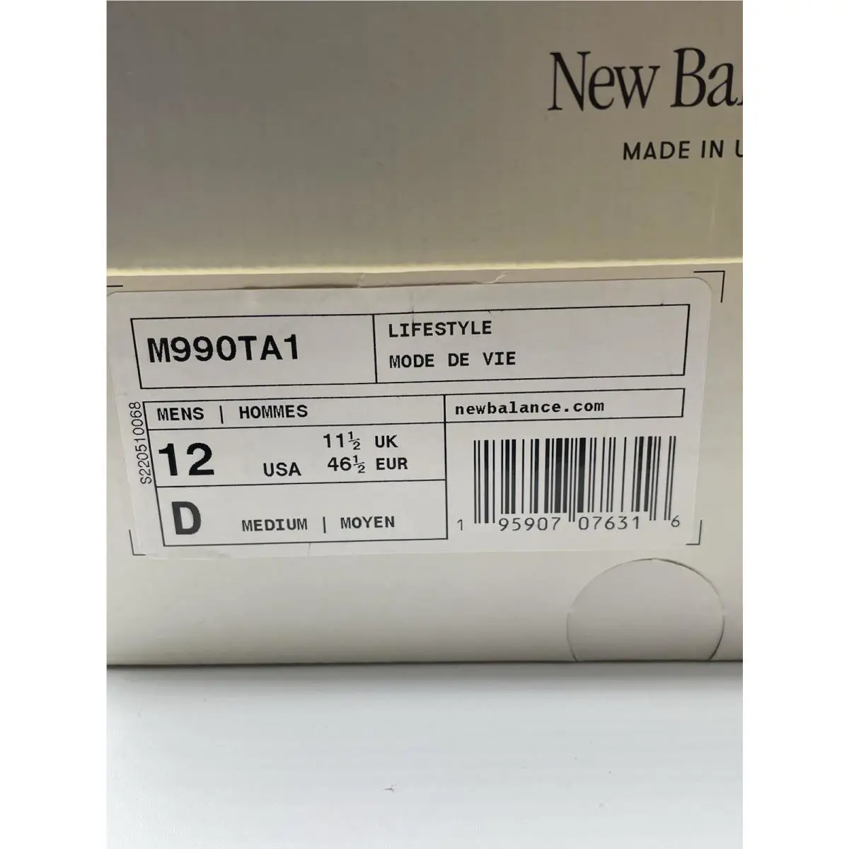New Balance shoes - New Balance 990v1 - M990TA1 - Gray 9