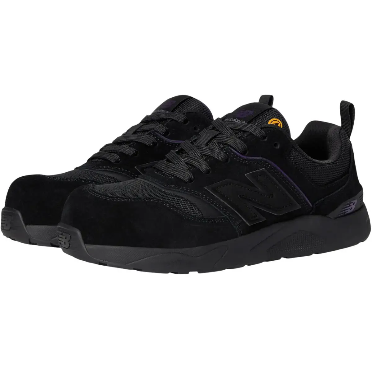 New Balance Elite Lite SD Safety Shoes Composite Toe Women Size 8.5 Black Purple - Black Purple