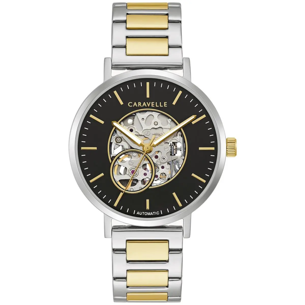 Men`s Classic Black Dial Watch - 45A152 by Caravelle