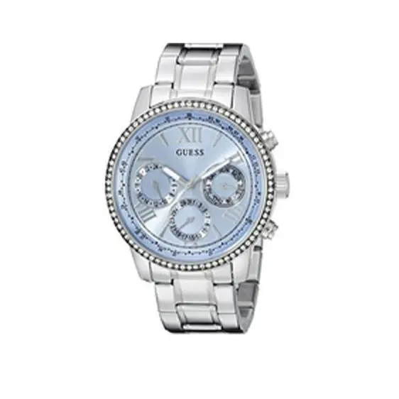 Guess Women`s Analog Quartz Stainless Steel Chronograph W0559L4 Watch