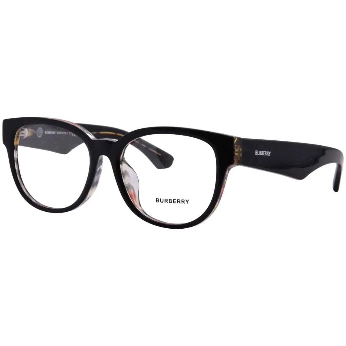 Burberry BE2410F 4121 Eyeglasses Women`s Black/vintage Check Full Rim 53mm