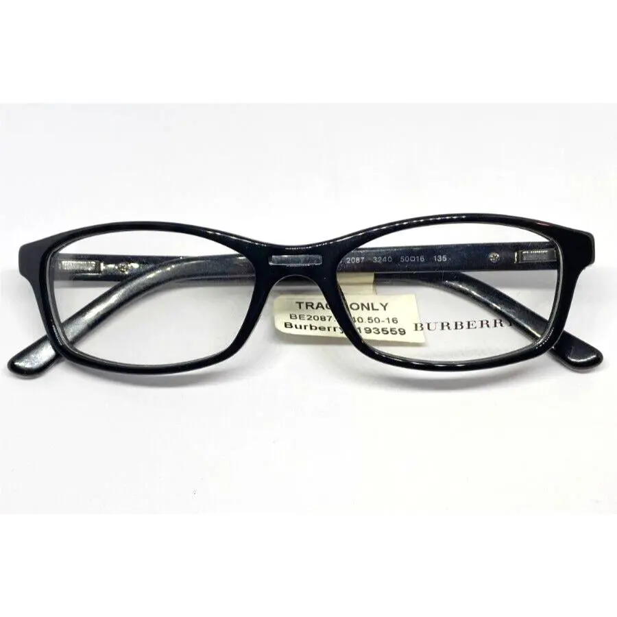 Burberry Women Eyeglasses Frames Black Plaid B2087 3240 Size 50-16-135