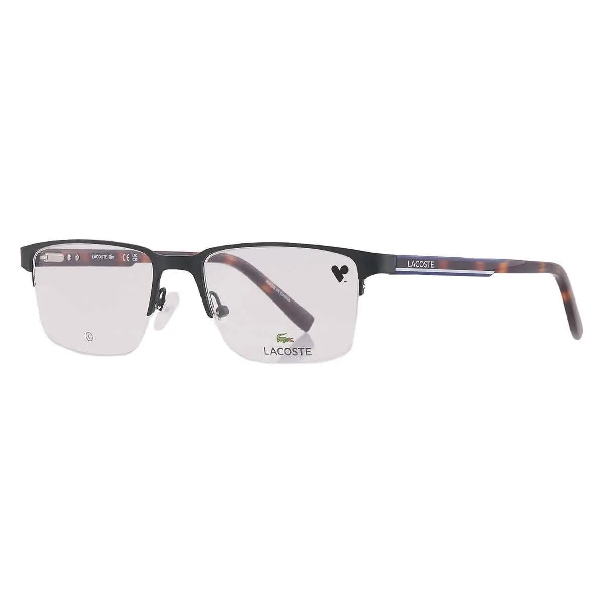 Demo Rectangular Men`s Eyeglasses L2279 201 55 L2279 201 55 by Lacoste